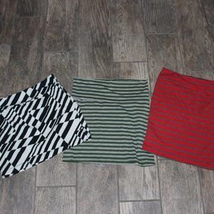 3 Cotton Mini Skirts